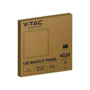LED Panel V-TAC 36W 600x600 LED SAMSUNG CHIP Backlight 33mm 120Lm/W VT-61036 6500K 4320lm 5 Years Warranty small 4