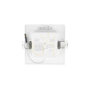 V-TAC 3W LED SAMSUNG CHIP Recessed Panel Square 90x90mm VT-61003SQ-S 3000K 330lm 2 V-TAC 3W LED SAMSUNG CHIP Recessed Panel Square 90x90mm VT-61003SQ-S 3000K 330lm small 2