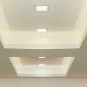 V-TAC 3W LED SAMSUNG CHIP Recessed Panel Square 90x90mm VT-61003SQ-S 4000K 330lm small 6