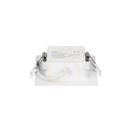 Check V-TAC 3W LED SAMSUNG CHIP Recessed Panel Square 90x90mm VT-61003SQ-S 6500K 330lm