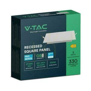 V-TAC 3W LED SAMSUNG CHIP Recessed Panel Square 90x90mm VT-61003SQ-S 6500K 330lm 4 V-TAC 3W LED SAMSUNG CHIP Recessed Panel Square 90x90mm VT-61003SQ-S 6500K 330lm small 4