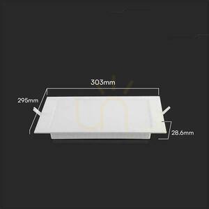 Recessed Panel V-TAC 24W LED SAMSUNG CHIP Square 295x295mm VT-61024SQ-S 4000K 2640lm small 3