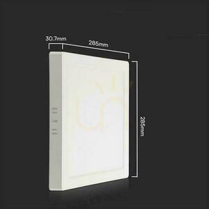 Surface Panel V-TAC 24W LED SAMSUNG CHIP Square 285x285mm VT-60024SQ-S 3000K 2500lm 5 Years Warranty small 1