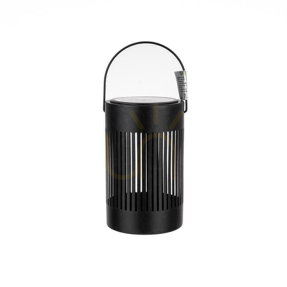 View V-TAC 0.5W LED Portable Solar Lamp IP44 Black 12x20cm VT-7994 3000K 21lm V-TAC 0.5W LED Portable Solar Lamp IP44 Black 12x20cm VT-7994 3000K 21lm