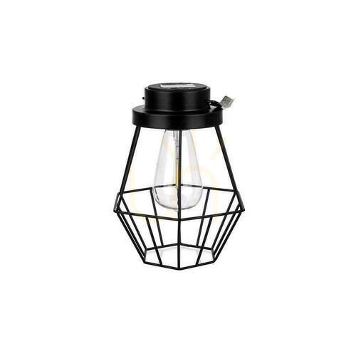 Check V-TAC LED Portable Solar Lamp IP44 Black 18x21cm VT-7995 2700K 8lm