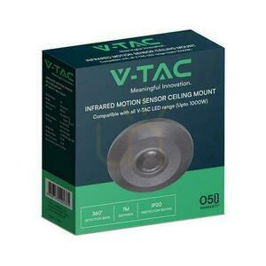 Motion Sensor 360st V-TAC Surface Mounted Ceiling SLIM 24mm Black FULL BLACK V-TAC VT-8027 small 5