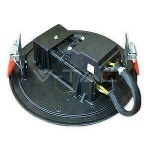 Black ceiling base with 130mm 3-phase track V-TAC VT-7110 small 1