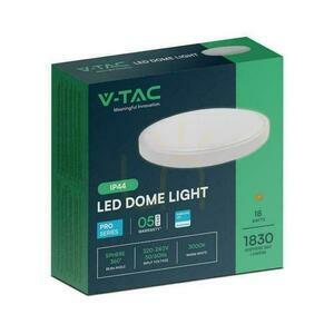 Plafond V-TAC 18W LED SAMSUNG CHIP Round 25cm Surface Mounted IP44 White VT-8618 6500K 1830lm 5 Years Warranty small 2