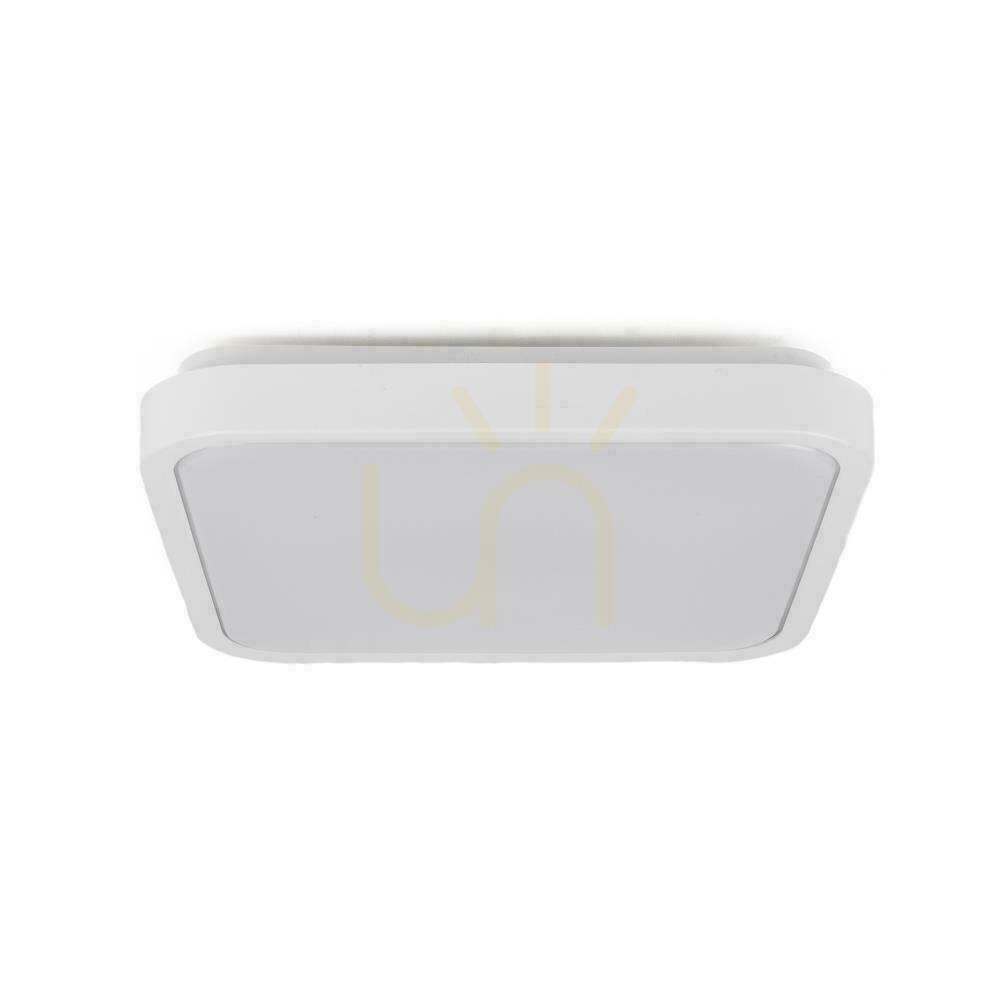 Plafond V-TAC 18W LED SAMSUNG CHIP Square 25x25cm Surface-mounted IP44 White VT-8618 3000K 1830lm 5 Years Warranty