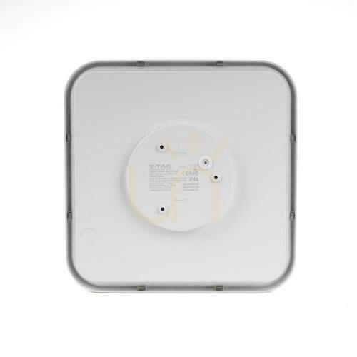 Check Plafond V-TAC 24W LED SAMSUNG CHIP Square 29x29cm Surface-mounted IP44 White VT-8624 3000K 2500lm 5 Years Warranty
