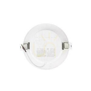 V-TAC 6W LED SAMSUNG CHIP Recessed Panel Round 120x28mm VT-61006RD-S 3000K 660lm 5 Year Warranty small 2