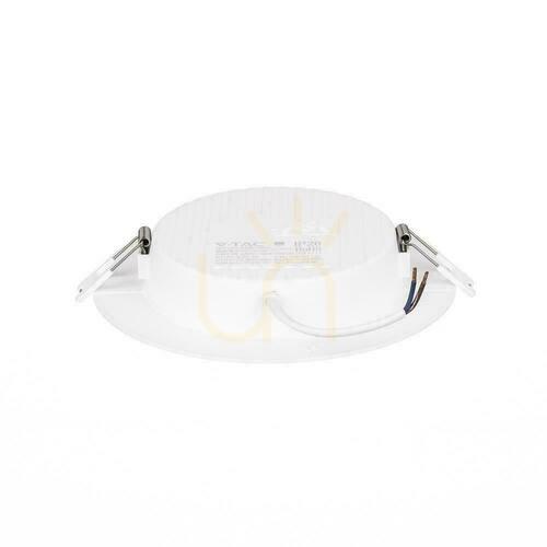 Check V-TAC 12W LED SAMSUNG CHIP Recessed Panel Round 170x28mm VT-61012RD-S 6500K 1200lm 5 Years Warranty