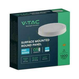 V-TAC VT-60012RD-S surface LED panel, 12 W 1200 lm 4000 K, round Ø167 mm, white, 5-year warranty small 2