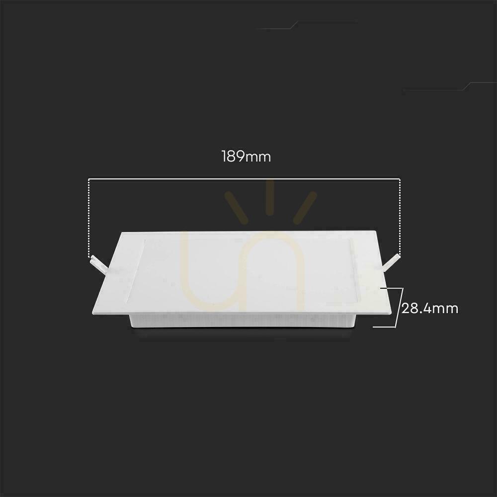 Display V-TAC Recessed Panel 12W LED SAMSUNG CHIP Square 170x170mm VT-61012SQ-S 4000K 1200lm V-TAC Recessed Panel 12W LED SAMSUNG CHIP Square 170x170mm VT-61012SQ-S 4000K 1200lm