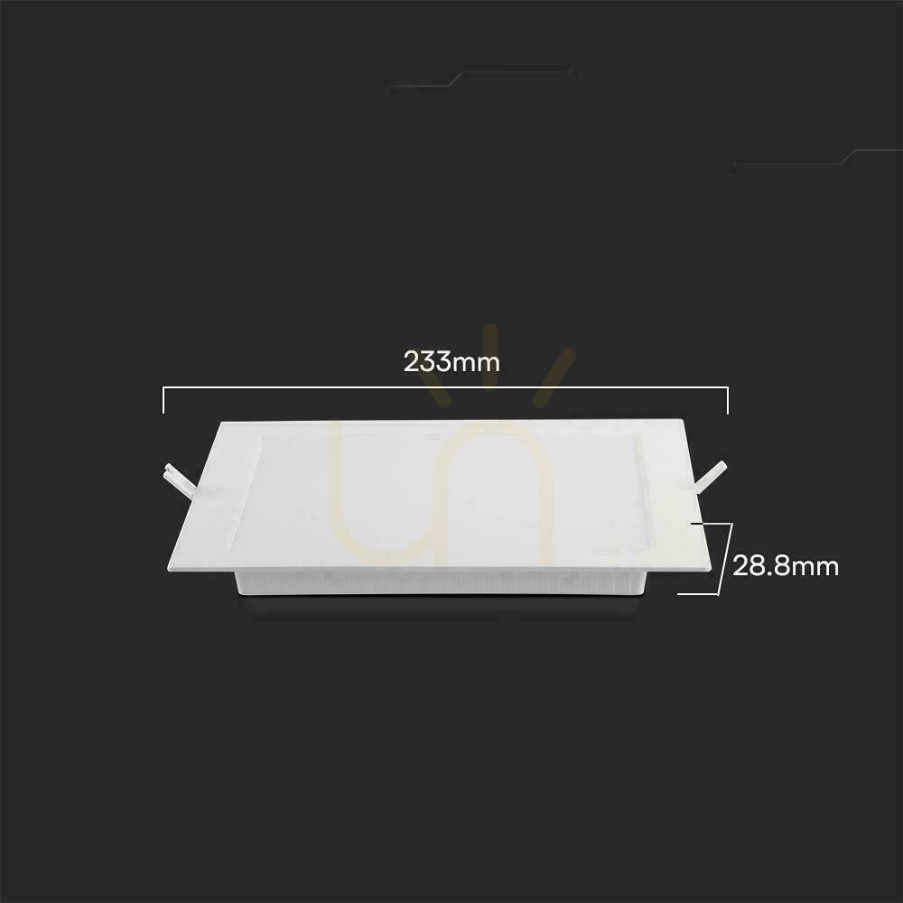Display V-TAC 18W LED SAMSUNG CHIP Recessed Panel Square 220x220mm VT-61018SQ-S 6500K 1980lm V-TAC 18W LED SAMSUNG CHIP Recessed Panel Square 220x220mm VT-61018SQ-S 6500K 1980lm