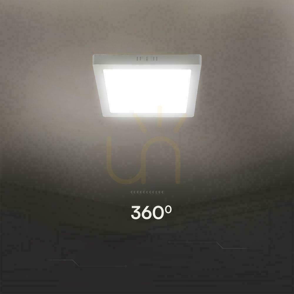 Display V-TAC 6W LED SAMSUNG CHIP Surface Panel Square 120x120mm VT-60006SQ-S 4000K 660lm V-TAC 6W LED SAMSUNG CHIP Surface Panel Square 120x120mm VT-60006SQ-S 4000K 660lm
