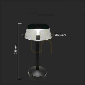 V-TAC 3W LED Nightstand Desk Lamp 28cm USB Charging Dimmable Black VT-75002 3000K-6000K 110lm small 1
