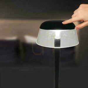 V-TAC 3W LED Nightstand Desk Lamp 28cm USB Charging Dimmable Black VT-75002 3000K-6000K 110lm small 3
