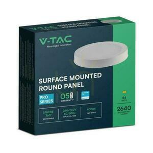 V-TAC 24W LED SAMSUNG CHIP Surface Panel Round 288x31mm VT-60024RD-S 4000K 2500lm 2 V-TAC 24W LED SAMSUNG CHIP Surface Panel Round 288x31mm VT-60024RD-S 4000K 2500lm small 2