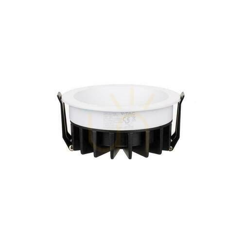 Check V-TAC LED Downlight 12W BRIDGELUX CHIP CCT White Raster Anti Glare Honeycomb VT-17012 3000K-4000K-6400K 1180lm