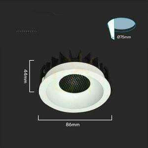 V-TAC LED Downlight 18W BRIDGELUX CHIP CCT White Raster Anti-glare Honeycomb VT-17018 3000K-4000K-6400K 1860lm luminaire. small 4