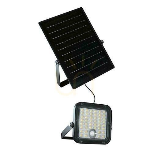 Check V-TAC 10W Solar LED Projector Remote Control, AUTO, Timer, Motion Sensor, IP65, CCT VT-411CCT 4000K+6000K 1500lm