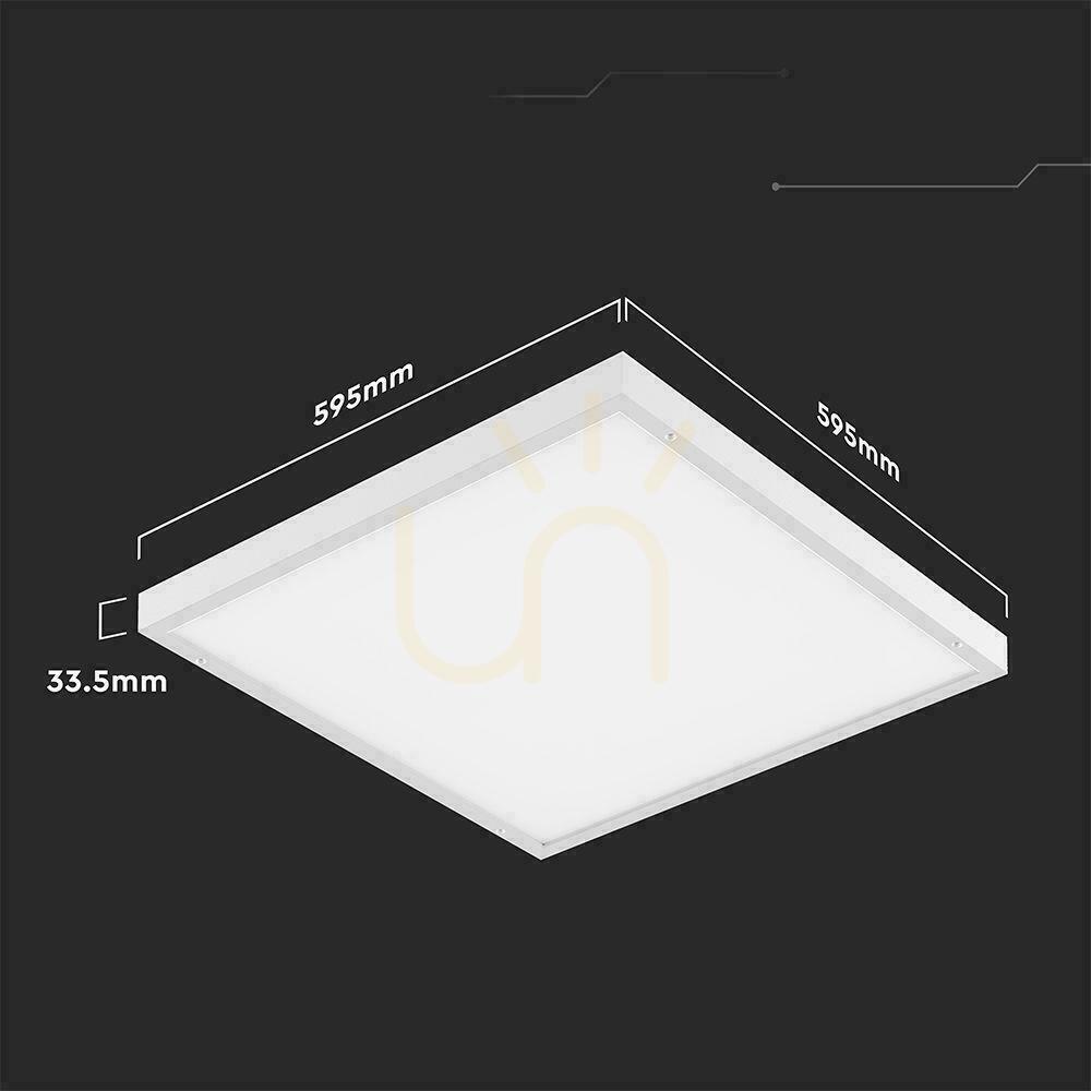 Display LED panel V-TAC 36W 600x600 LED Backlight 33mm 120Lm/W 3in1 Surface/Flush Mount VT-61037 4000K 4320lm LED panel V-TAC 36W 600x600 LED Backlight 33mm 120Lm/W 3in1 Surface/Flush Mount VT-61037 4000K 4320lm