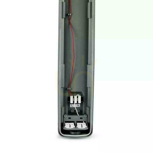 Check V-TAC PC/PC 2x120cm (2 x 18W) Hermetic LED luminaire (LED tubes included) VT-12023 4000K 3400lm
