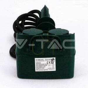 V-TAC Garden Sockets 2 Sockets 3m, Pin in, IP44 Schuko, TIMER VT-1112-3 small 5