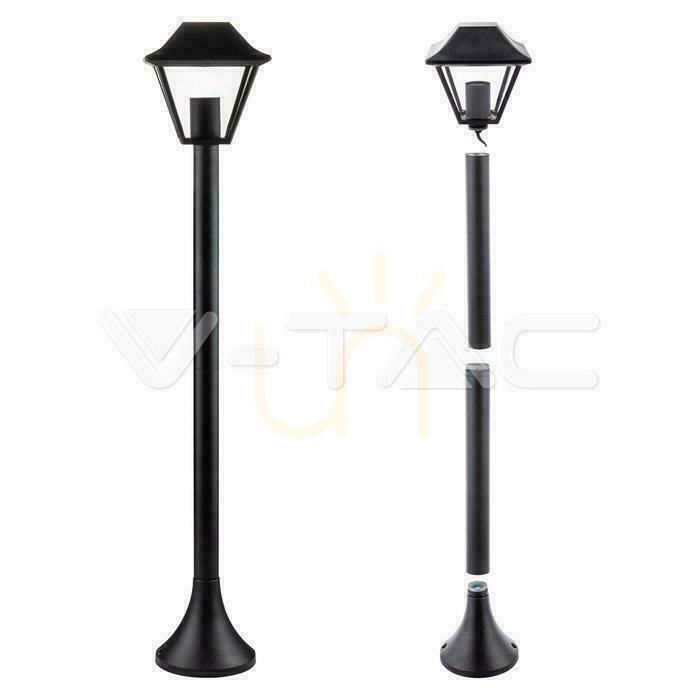 View V-TAC Garden Pole 1XE27 95cm IP44 Black VT-845 3 Years Warranty V-TAC Garden Pole 1XE27 95cm IP44 Black VT-845 3 Years Warranty