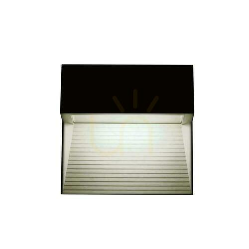 Check Wall Mounted 3W LED V-TAC Black Square 230V IP65 VT-1172-B 3000K 210lm.