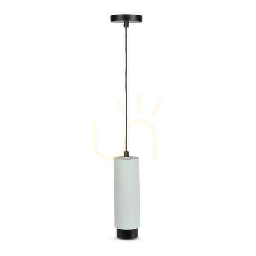 Check V-TAC GIPS BETON GU10 Pendant Luminaire White/Black VT-864-GB 5 Year Warranty