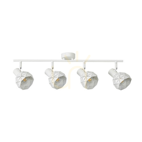 Check Italux White 4-Light Spotlight E14 Steel 64 cm SPL-3480-4-W