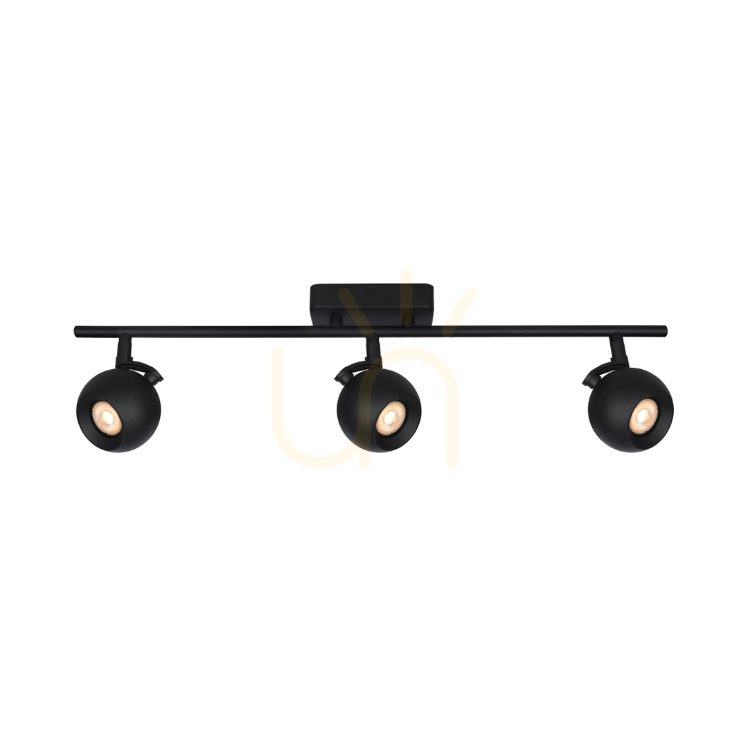 View Italux Spotlights Black 3-Light GU10 LED Metal SPL-45379-3-BK Italux Spotlights Black 3-Light GU10 LED Metal SPL-45379-3-BK