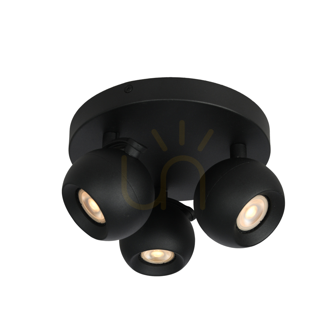 View Italux Black GU10 3-Light Spotlight 22 cm Aluminum SPL-45379-3R-BK Italux Black GU10 3-Light Spotlight 22 cm Aluminum SPL-45379-3R-BK