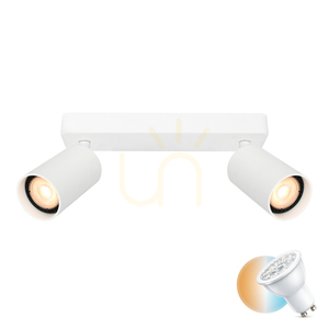 Italux Nesto White 2-Light GU10 LED Spotlight SPL-23436-2-WH 0 Italux Nesto White 2-Light GU10 LED Spotlight SPL-23436-2-WH small 0