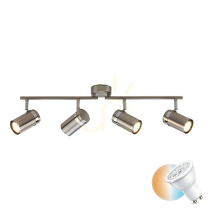 Italux Silver Modern GU10 4-Spot Spotlight SPL-2024-4 small 0