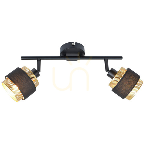 Check Italux Renez 2-Point Black E14 Retro Spotlight SPL-95820-2