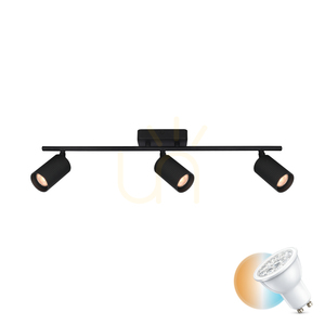Italux Tris black ceiling spotlight bar, 3× GU10, SPL-46829-3-BK small 0