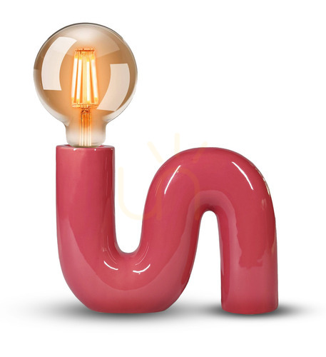 Check POP SERPENT Desk lamp , ceramic with textile cord and switch Aviano