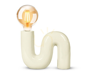 POP SERPENT Desk lamp , ceramic with textile cord and switch Aviano small 0