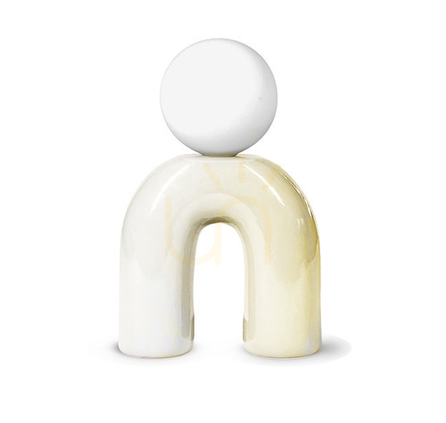 Check POP U Desk lamp, ceramic with textile cord and switch Aviano