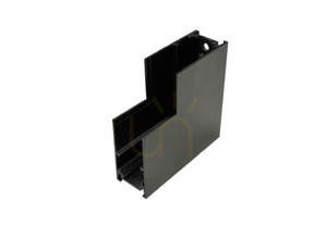 L 90° internal switch for surface-mounted magnetic bus LUNA-MAG Black - LUNA-LSNC90-V -Lunares small 0