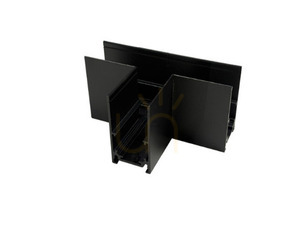T Connector for Surface-mounted Magnetic Rail LUNA-MAG Black - LUNA-LSNC-T - LUNARES small 0