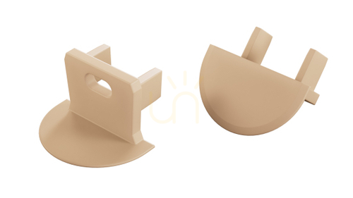Check LUMINES axin Light Ivory profile plug with o.