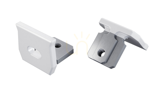 Check ALU plug LUMINES axel white lacquered with hole