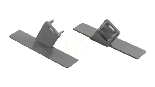 Check End cap for LUMINES Sono profile grey left with hole