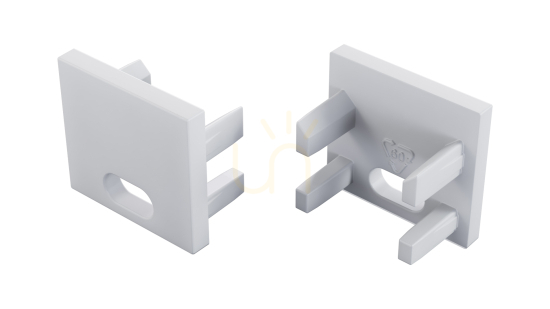 Check End cap for LUMINES CANTO/VIGO profile white with hole End cap for LUMINES CANTO/VIGO profile white with hole