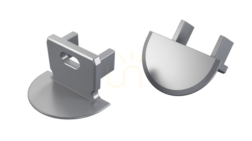 Check ALU LUMINES axin silver anodized plug with hole