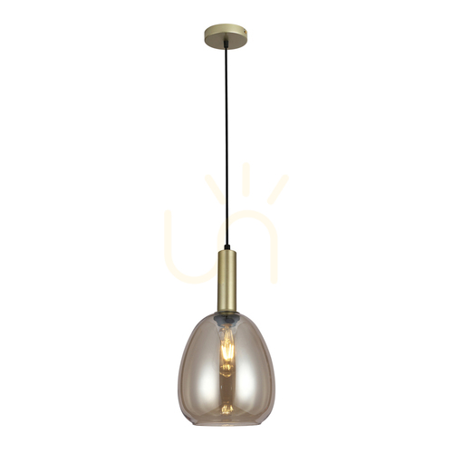 Check Italux Modern Pendant Lamp E27 Champagne Gold 21 cm PND-23541-1-GD-CH